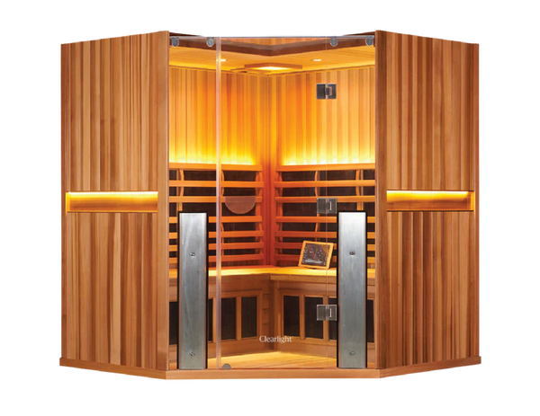 CLEARLIGHT SANCTUARY C - Full Spectrum Four Person Corner Infrared Sauna