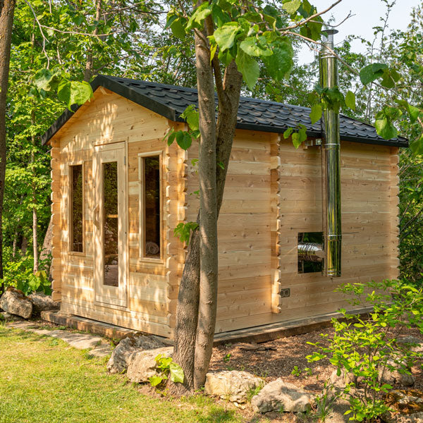 Canadian Timber Georgian Cabin Sauna with Changeroom