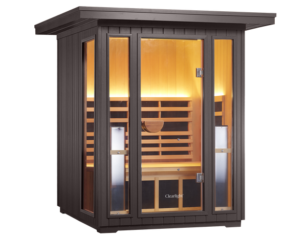 CLEARLIGHT SANCTUARY 2 PERSON OUTDOOR FULL SPECTRUM INFRARED SAUNA