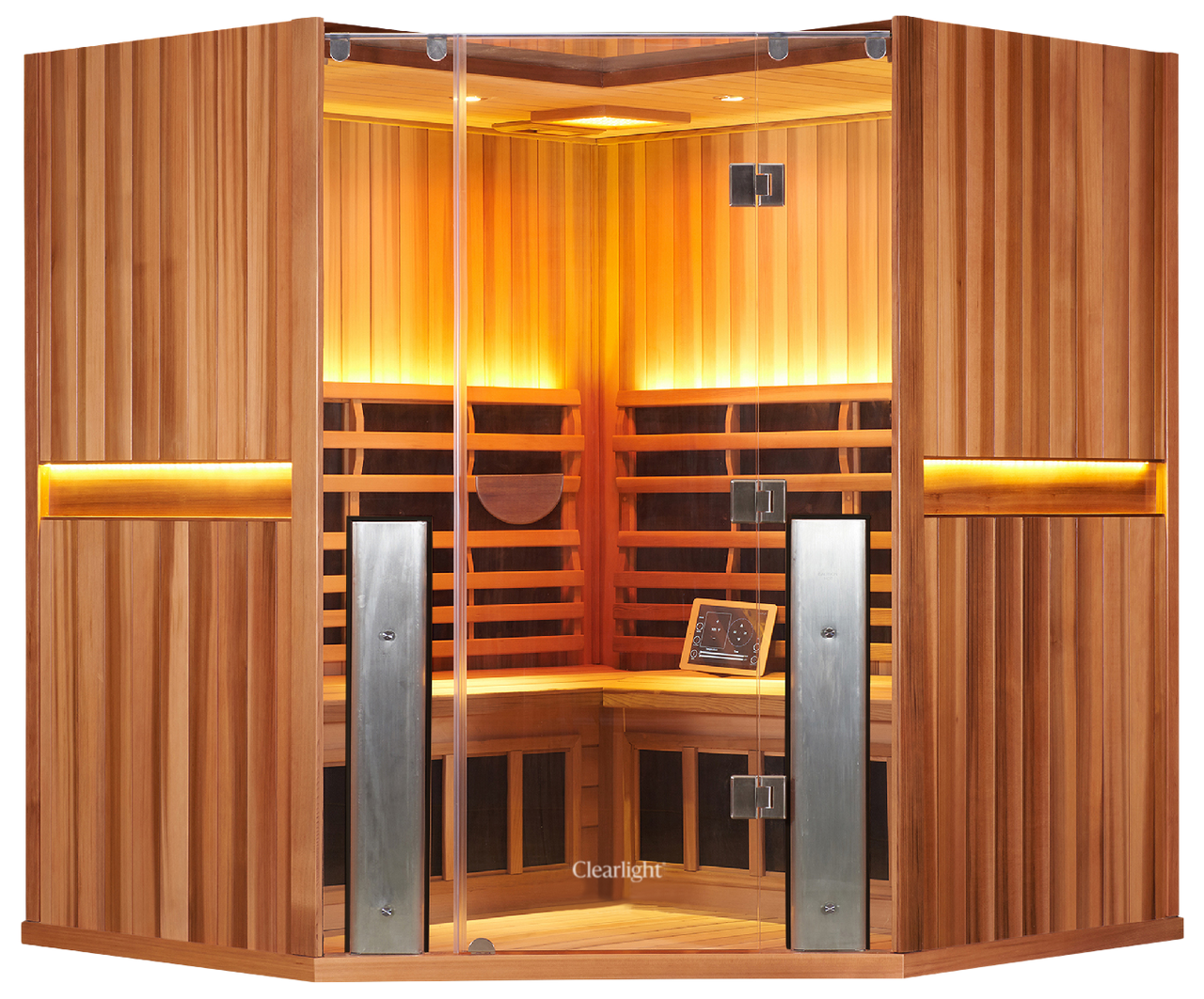 CLEARLIGHT SANCTUARY C - Full Spectrum Four Person Corner Infrared Sauna