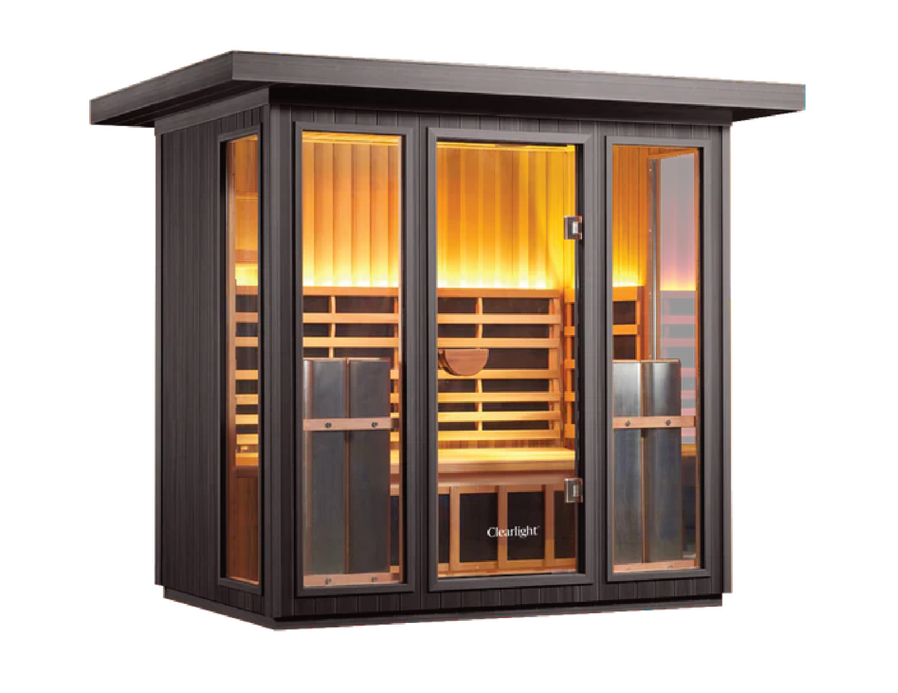 CLEARLIGHT SANCTUARY OUTDOOR 5 4-5 PERSON OUTDOOR FULL SPECTRUM INFRARED SAUNA