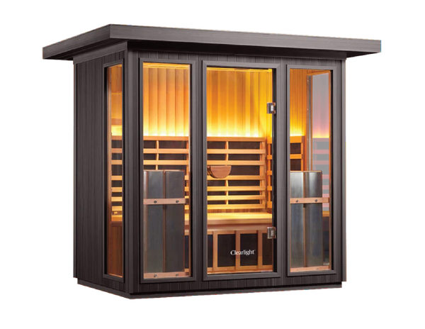CLEARLIGHT SANCTUARY OUTDOOR 5 4-5 PERSON OUTDOOR FULL SPECTRUM INFRARED SAUNA