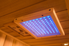 View of infrared panel in Clearlight infrared sauna
