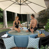 Couple enjoying the 300 Resort soft tub hot tub